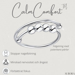 CalmComfortâą - Justerbar pĂ€rl-ring | 1+1 GRATIS TILLFĂLLIGT - Aurora Stockholm