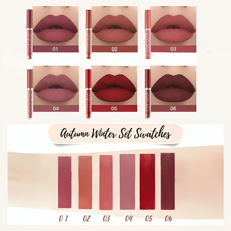 TILLFĂLLIGT 50% RABATT | VelvetKissâą | Matte flytande lĂ€ppstift kit