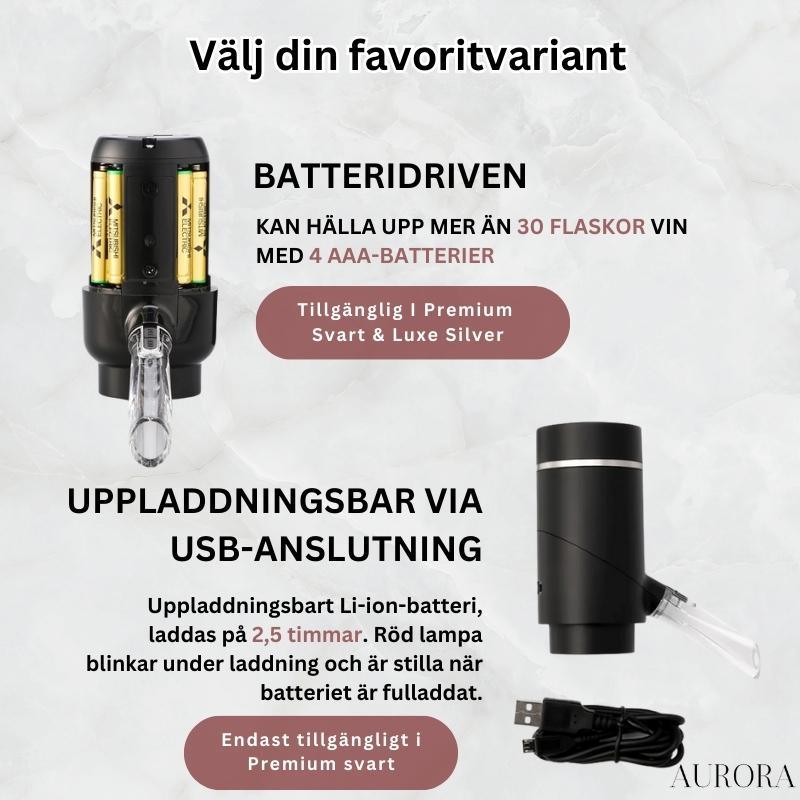 AeriBlendâą - 3-i-1 vinluftare, förvaringsutrymme och dispenser | 50% TILLFĂLLIG RABATT - Aurora Stockholm