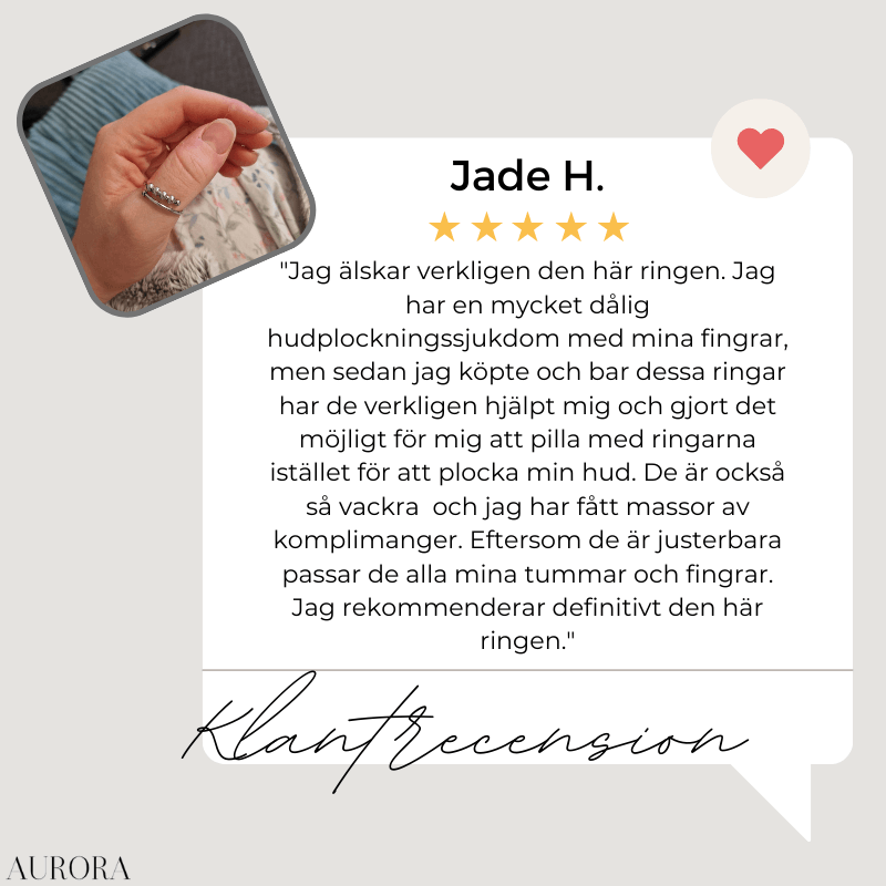 CalmComfortâą - Justerbar pĂ€rl-ring | 1+1 GRATIS TILLFĂLLIGT - Aurora Stockholm