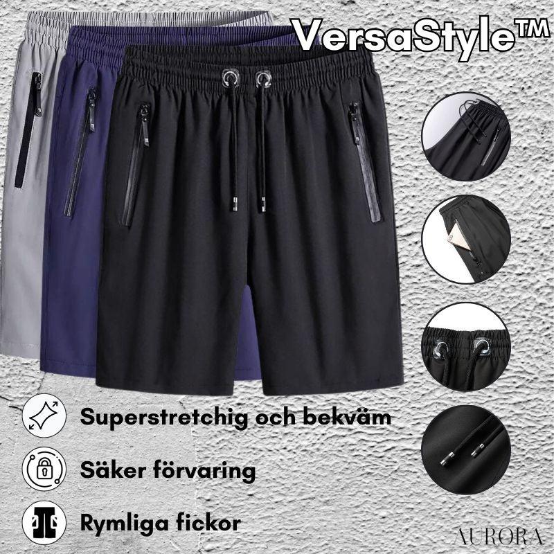 TILLFĂLLIGT 50% RABATT | VersaStyleâą - Komfort-Stretch-Shorts - Aurora Stockholm