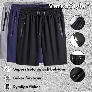 TILLFĂLLIGT 50% RABATT | VersaStyleâą - Komfort-Stretch-Shorts - Aurora Stockholm