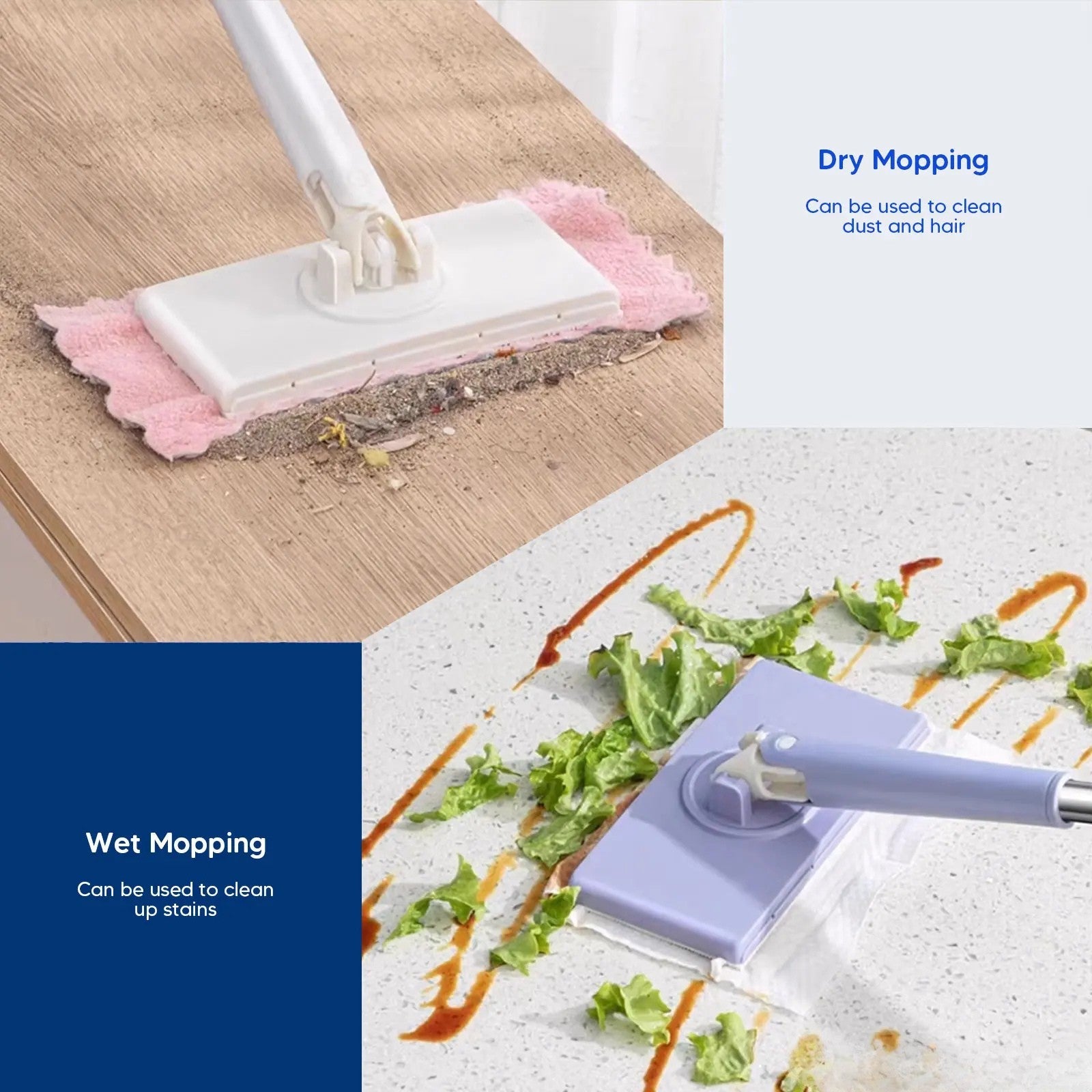 TILLFĂLLIGT 50% RABATT | TidyMopâą | Handsfree rengöringsmopp