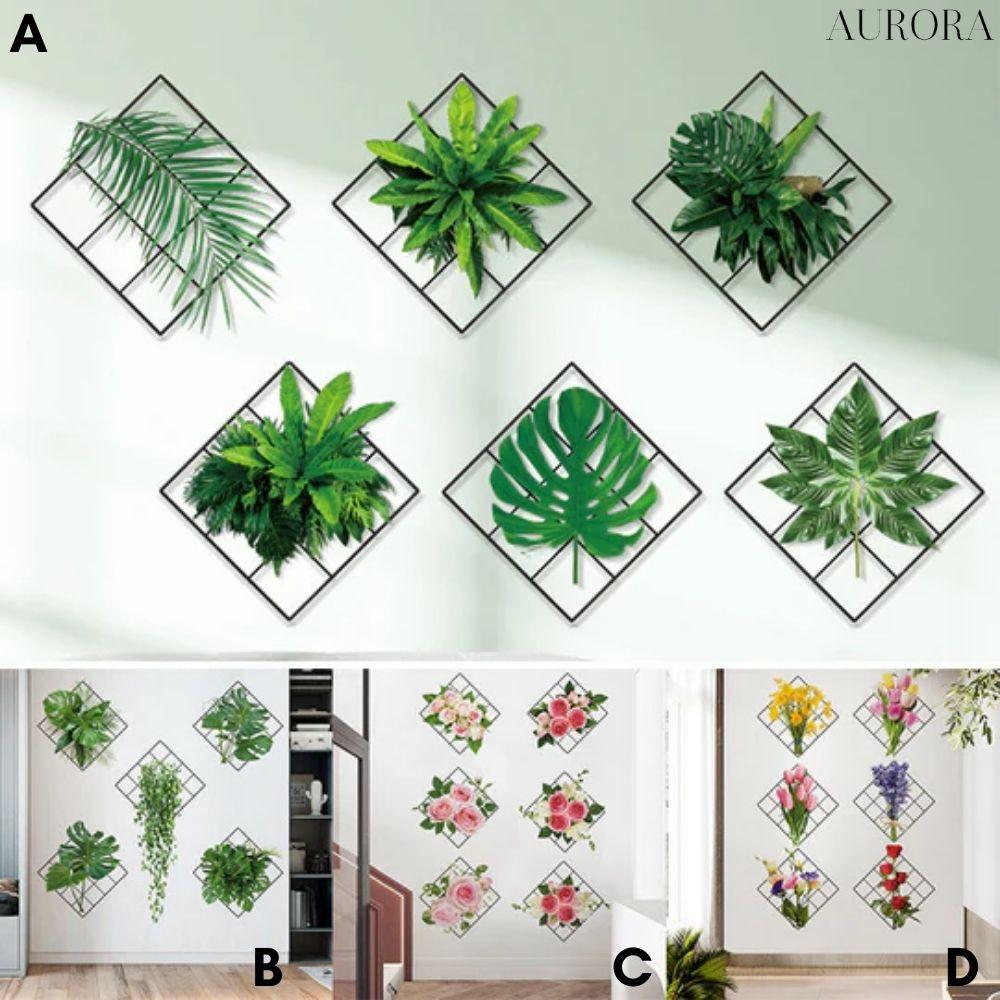 BotanicaLuxeâą - 3D vĂ€ggklistermĂ€rke med grön vĂ€xt | 50% TILLFĂLLIG RABATT - Aurora Stockholm