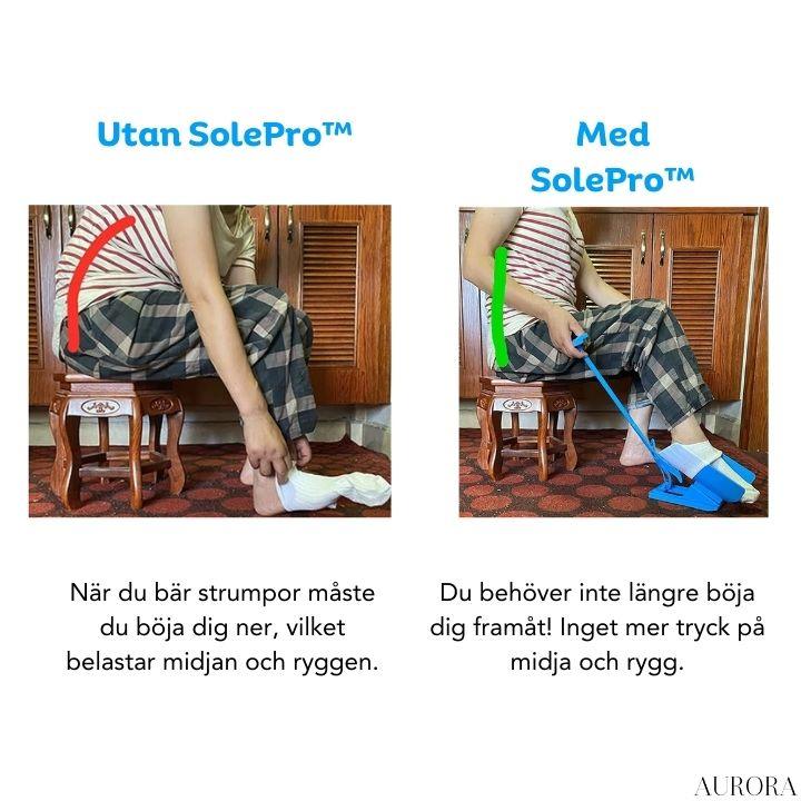 50% RABATT TILLFĂLLIGT | SoleProâą - Ta pĂ„ strumpor och skor utan problem! - Aurora Stockholm