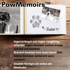 PawMemoirsâą - Souvenir med tassavtryck | 50% TILLFĂLLIG RABATT - Aurora Stockholm