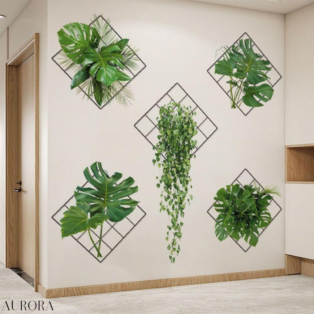 BotanicaLuxeâą - 3D vĂ€ggklistermĂ€rke med grön vĂ€xt | 50% TILLFĂLLIG RABATT - Aurora Stockholm