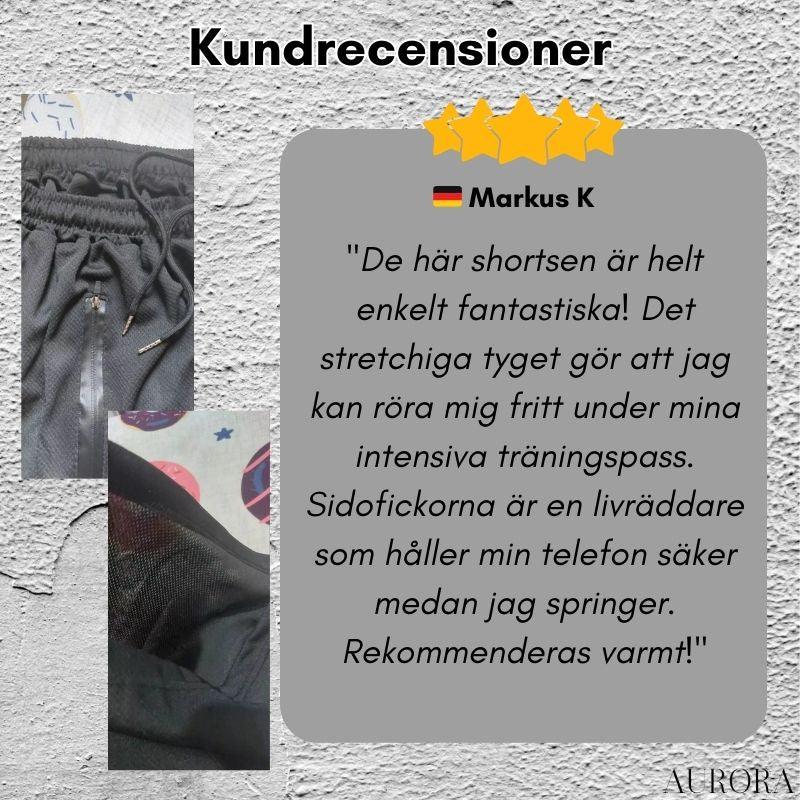 TILLFĂLLIGT 50% RABATT | VersaStyleâą - Komfort-Stretch-Shorts - Aurora Stockholm