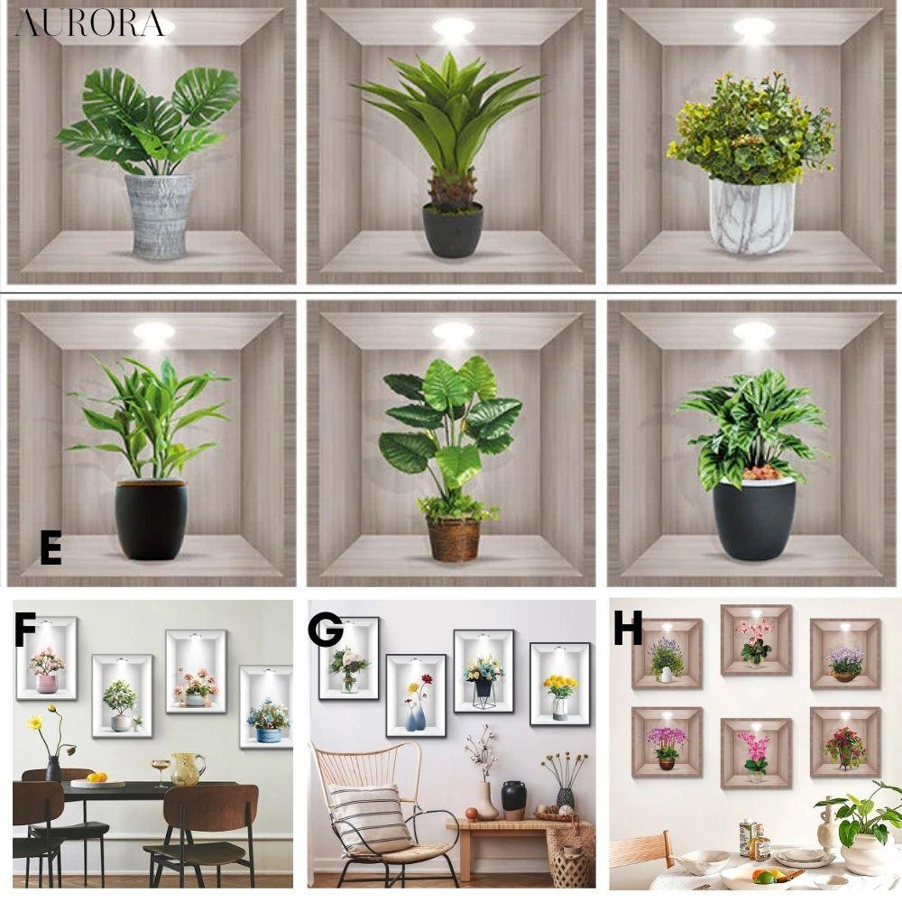 BotanicaLuxeâą - 3D vĂ€ggklistermĂ€rke med grön vĂ€xt | 50% TILLFĂLLIG RABATT - Aurora Stockholm