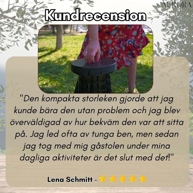 WanderSeat⹠- Upplev en bekvÀm sittplats nÀr som helst, var som helst! - Aurora Stockholm