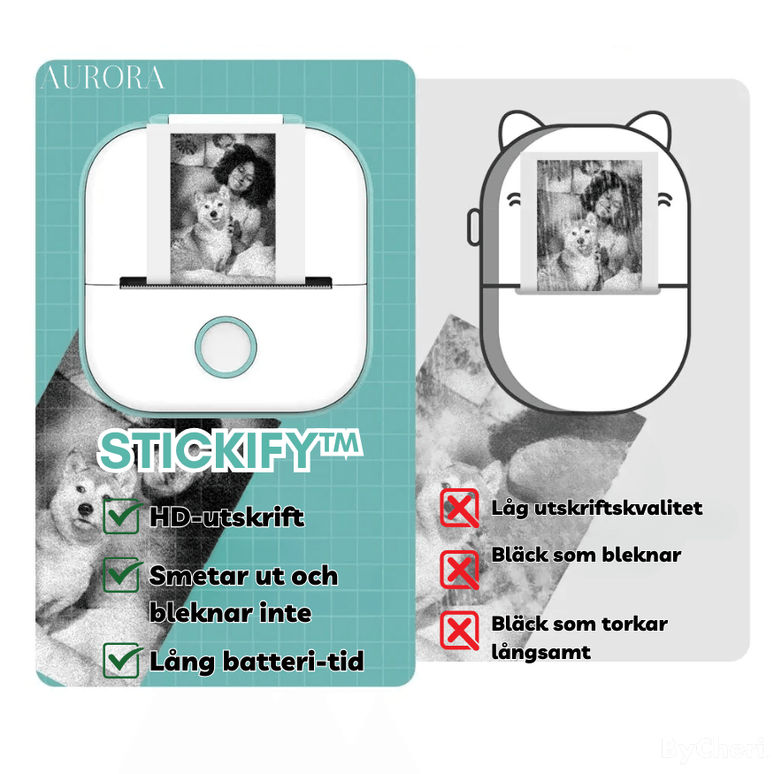 SISTA DAGEN 60% RABATT | Stickify⹠- Skriv ut direkt frÄn din mobiltelefon! - Aurora Stockholm