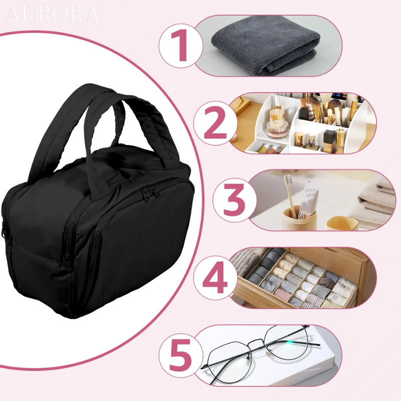 CosmiPack⹠| HÄller toalettartiklar organiserade och upprÀtt!