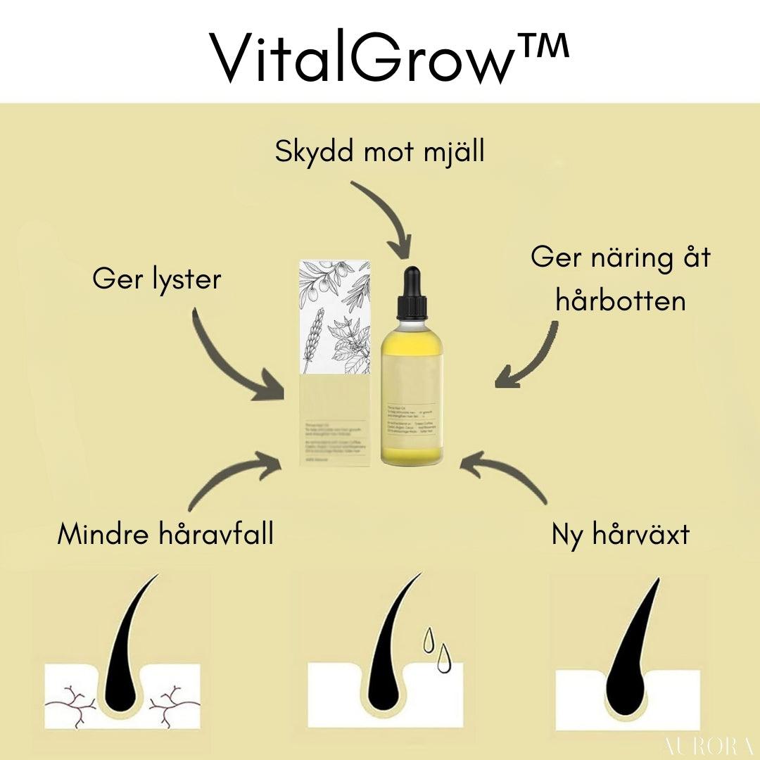 VitalGrow⹠| Din Naturliga Oljebehandling För HÄrvÀxt - Aurora Stockholm