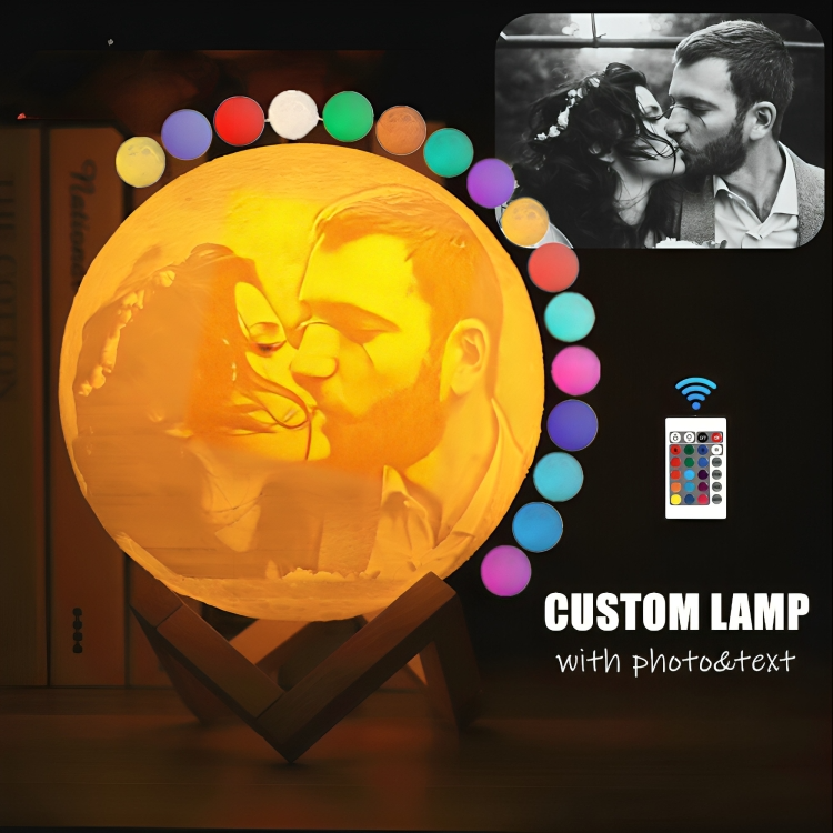 LunaMemoir⹠| Personlig 3D-mÄnlampa
