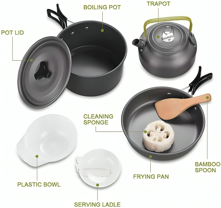 TrekChef⹠| Portabel kokkÀrlssats för camping