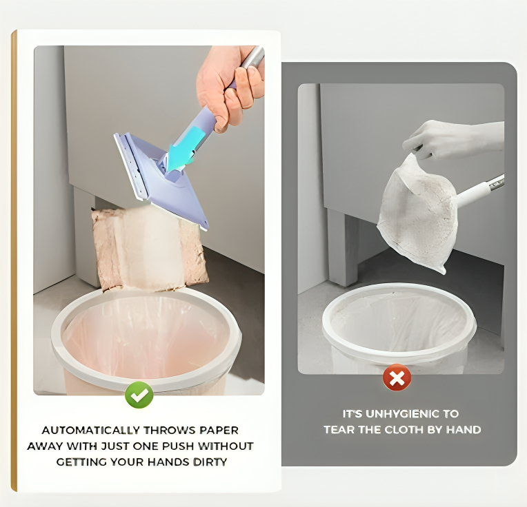 TILLFĂLLIGT 50% RABATT | TidyMopâą | Handsfree rengöringsmopp