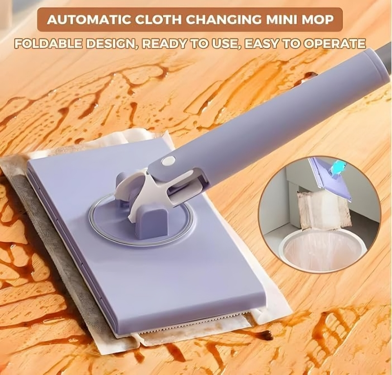 TILLFĂLLIGT 50% RABATT | TidyMopâą | Handsfree rengöringsmopp