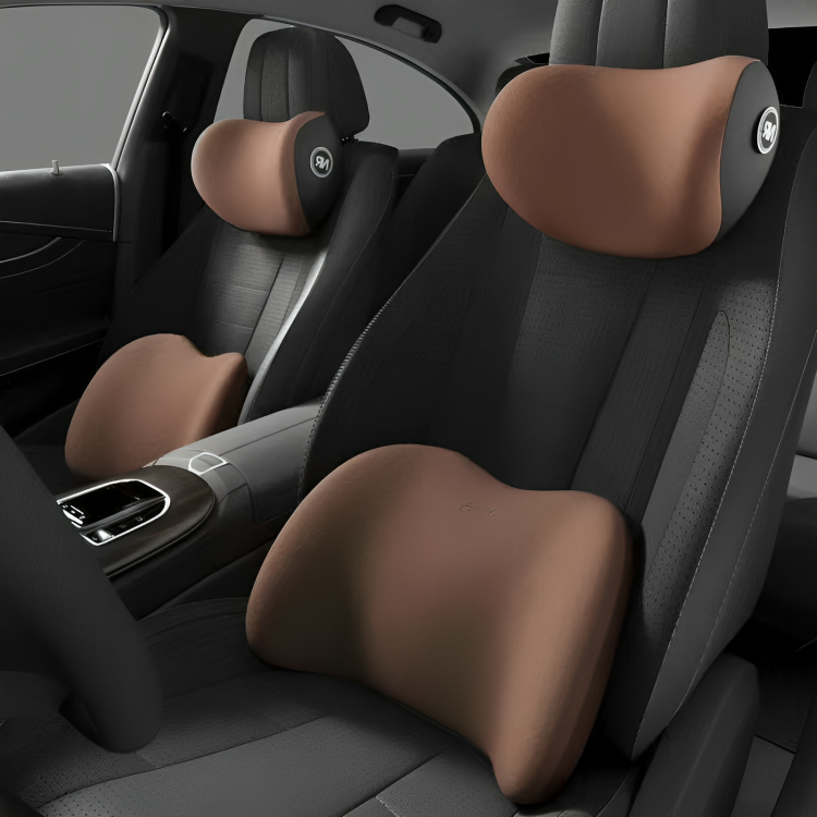 ComfyRide⹠| Bilhuvudstöd och kudde för lÀndryggsstöd