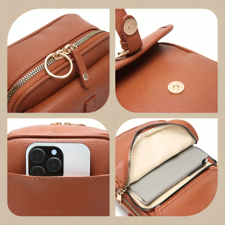 CompactCarry⹠| RFID axelvÀska med flera förvaringsfack