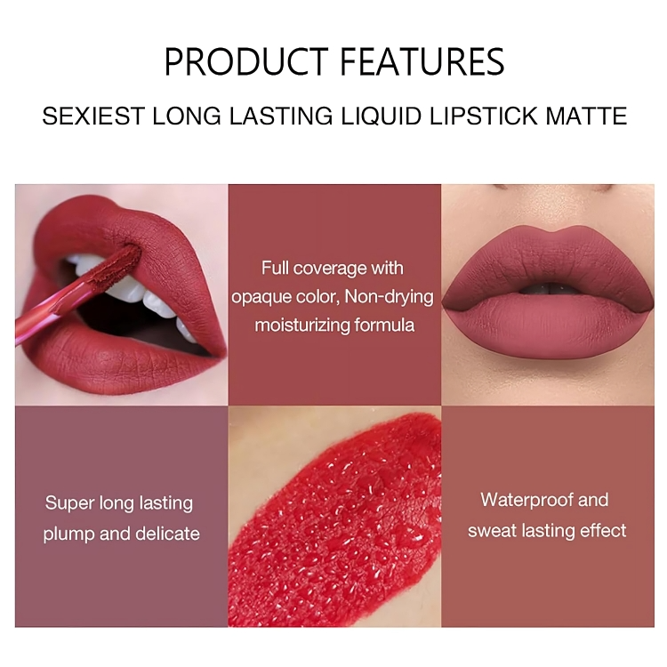 TILLFĂLLIGT 50% RABATT | VelvetKissâą | Matte flytande lĂ€ppstift kit