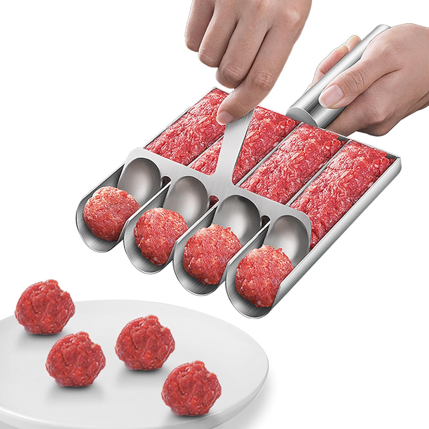 TILLFĂLLIGT 50% RABATT | MeatMoldâą | Skapa enhetliga portioner av köttbullar pĂ„ nĂ„gra sekunder!