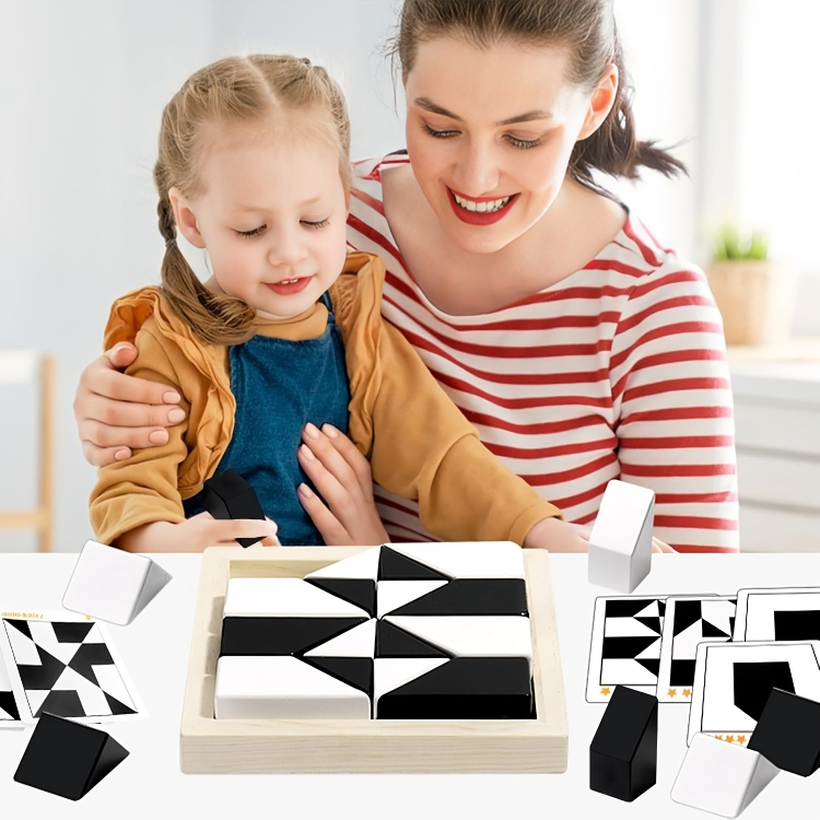 TILLFĂLLIGT 50% RABATT | BrainBlocksâą | Montessori 3D-pusselblock