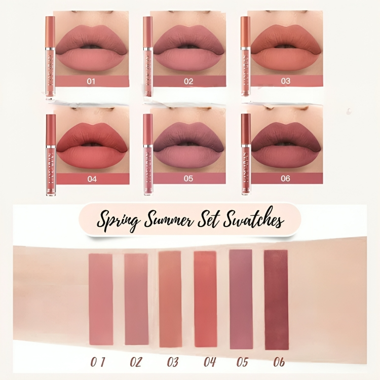 TILLFĂLLIGT 50% RABATT | VelvetKissâą | Matte flytande lĂ€ppstift kit