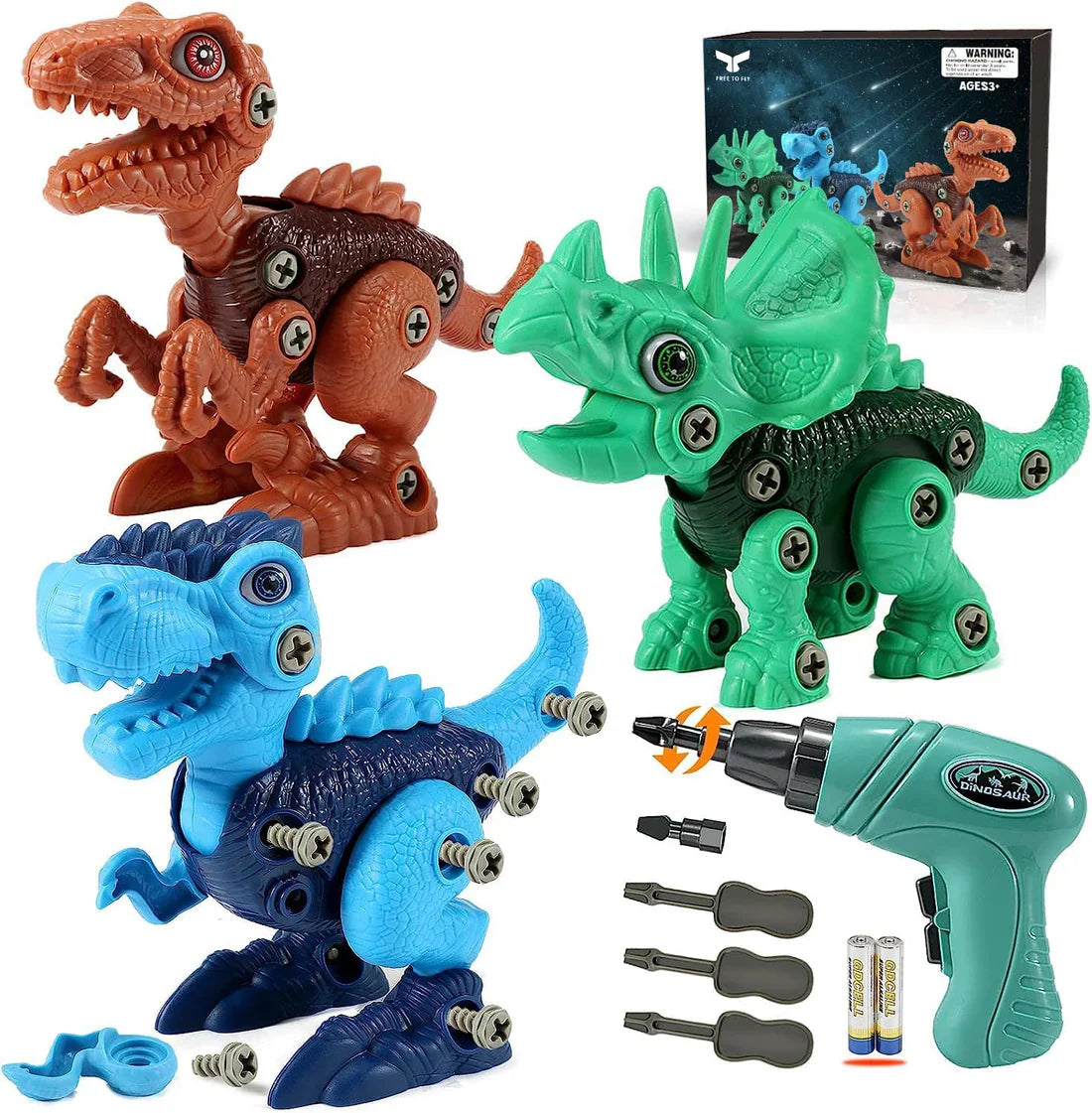 TILLFĂLLIGT 50% RABATT | Drillasaurâą | DIY-byggklossar för dinosaurier