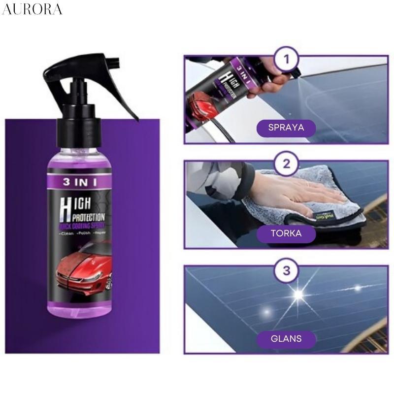 3-in-1 CarSprayâą - Rengör, Ă„terstĂ€ller och skyddar din bil! | 1+2 GRATIS ENDAST TILLFĂLLIGT - Aurora Stockholm