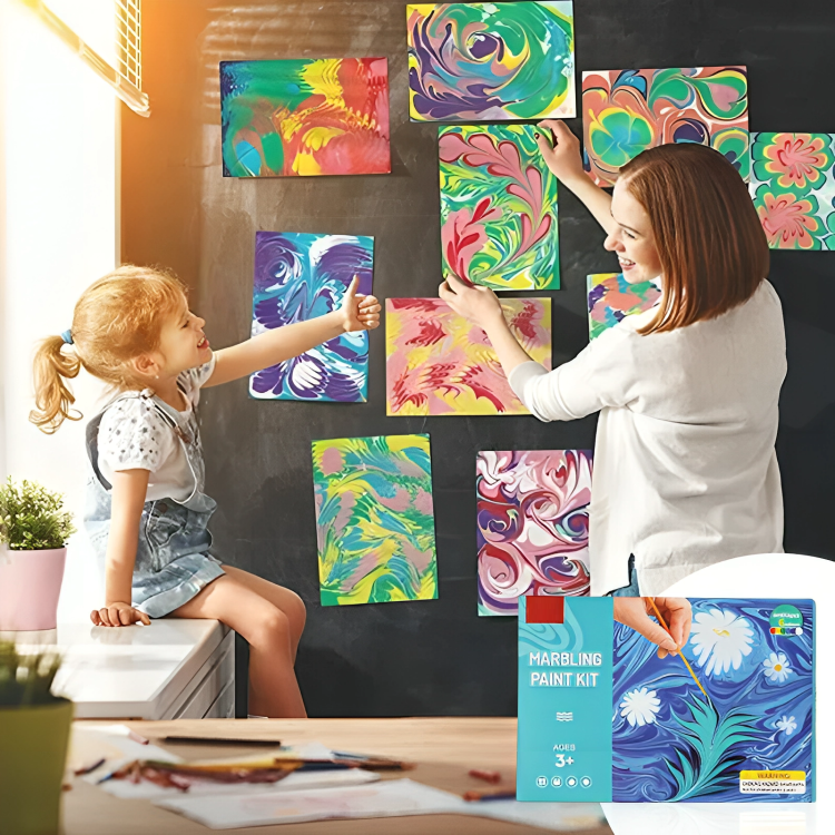 TILLFĂLLIGT 50% RABATT | SwirlArtâą | Vatten marmorering mĂ„lning set