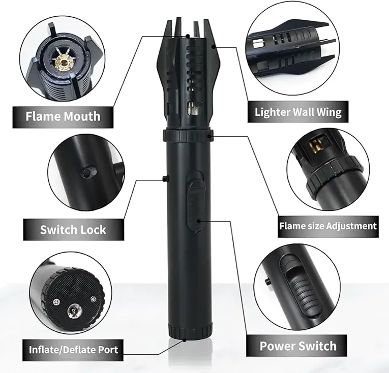 FlareTorch⹠| VindsÀker tÀndare med jetflamma