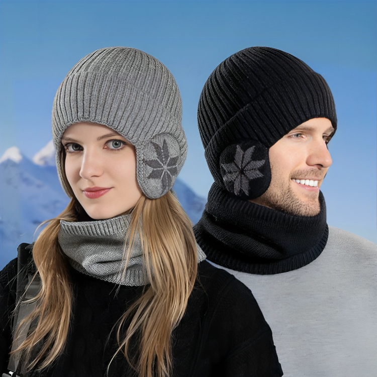 TILLFĂLLIGT 50% RABATT | WinterShieldâą | Vintermössa och halsduk-set