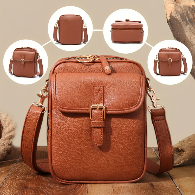 CompactCarry⹠| RFID axelvÀska med flera förvaringsfack