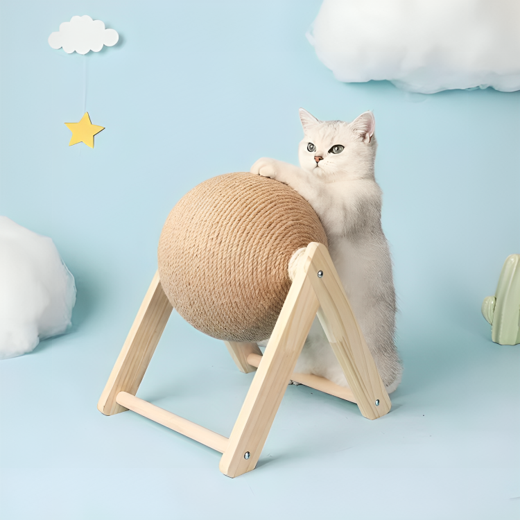 TILLFĂLLIGT 50% RABATT | WhirlScratchâą | UnderhĂ„llning och klotrimning för din katt i en och samma leksak!