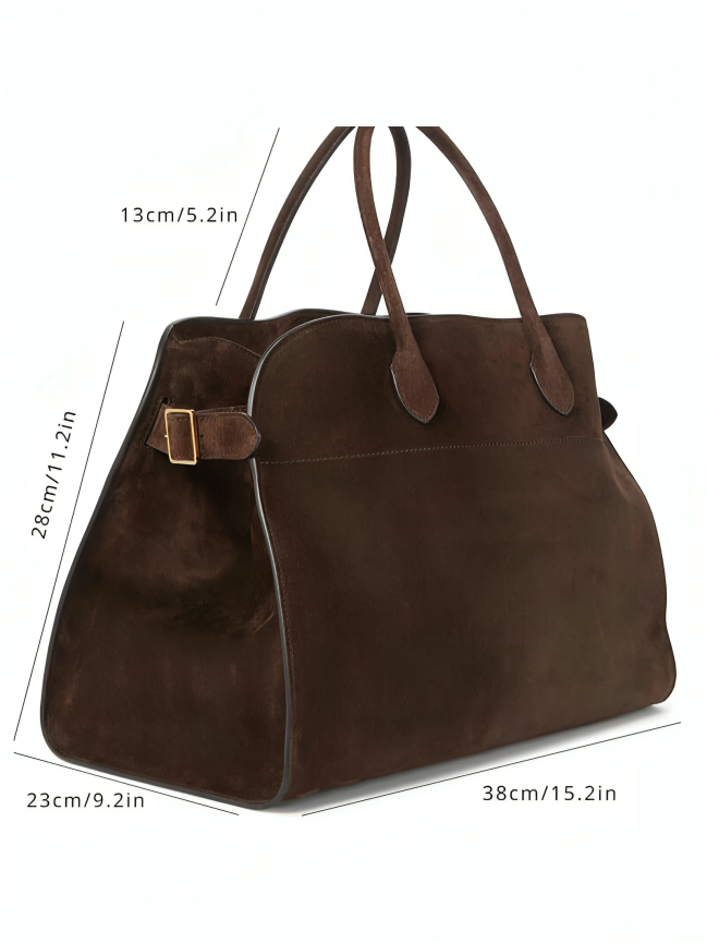 TILLFÄLLIGT 50% RABATT | Velora™ | Toteväska i mocka med stor kapacitet