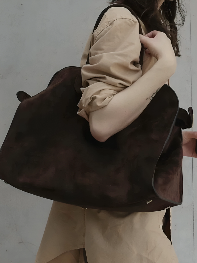 TILLFÄLLIGT 50% RABATT | Velora™ | Toteväska i mocka med stor kapacitet