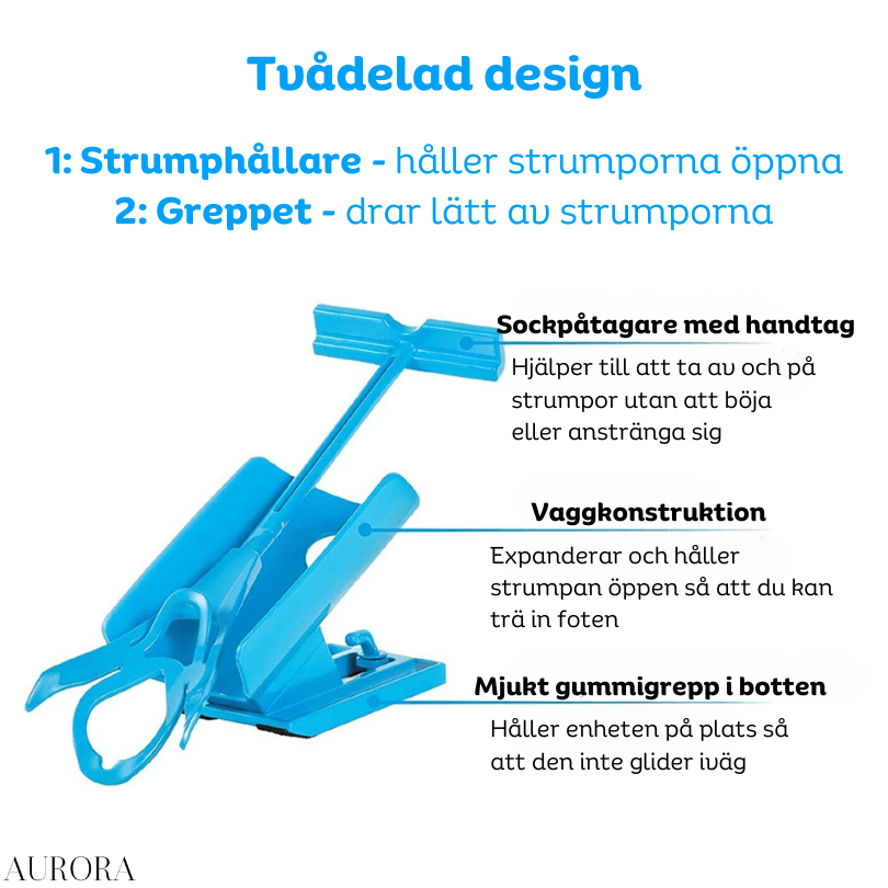 50% RABATT TILLFĂLLIGT | SoleProâą - Ta pĂ„ strumpor och skor utan problem! - Aurora Stockholm