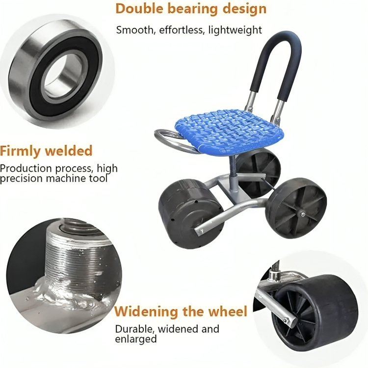 TILLFĂLLIGT 50% RABATT | SpinnySeatâą | 360° ergonomisk trĂ€dgĂ„rdspall
