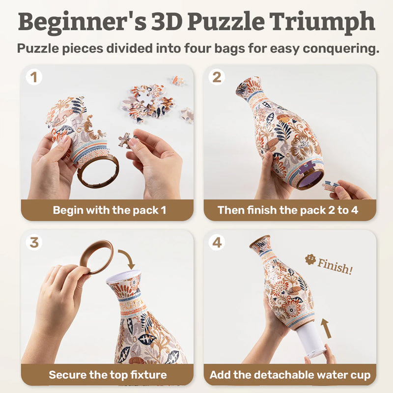 CraftVaseâą | 3D kreativ pusselvas