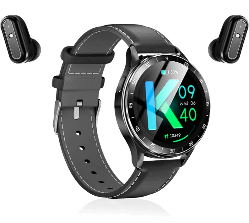 TILLFĂLLIGT 50% RABATT | WatchBeatsâą | Smartwatch med Hörlurar - Aurora Stockholm