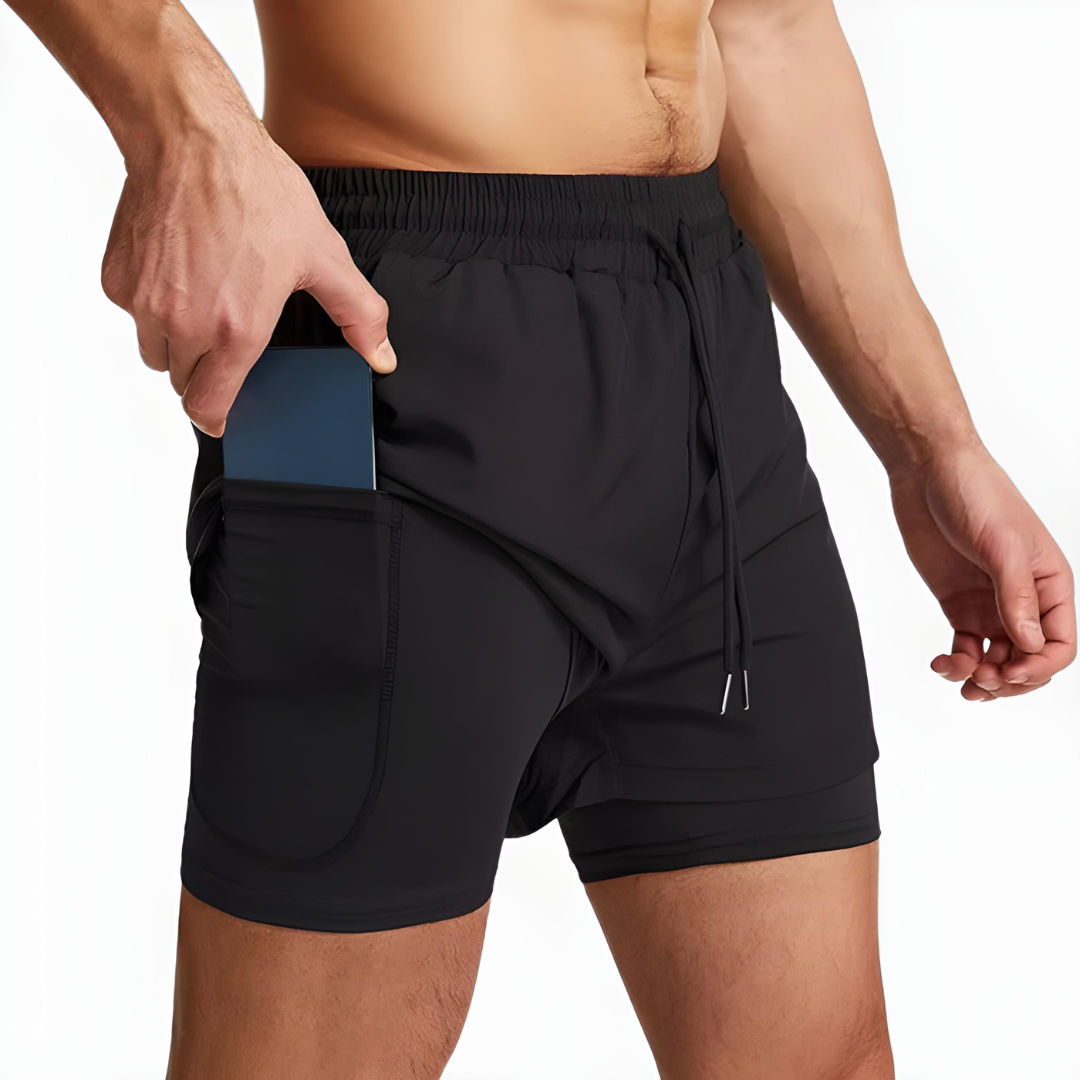 EnduraFit⹠| 2-i-1 löparshorts