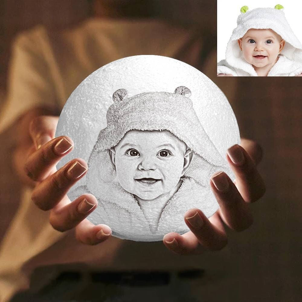 LunaMemoir⹠| Personlig 3D-mÄnlampa