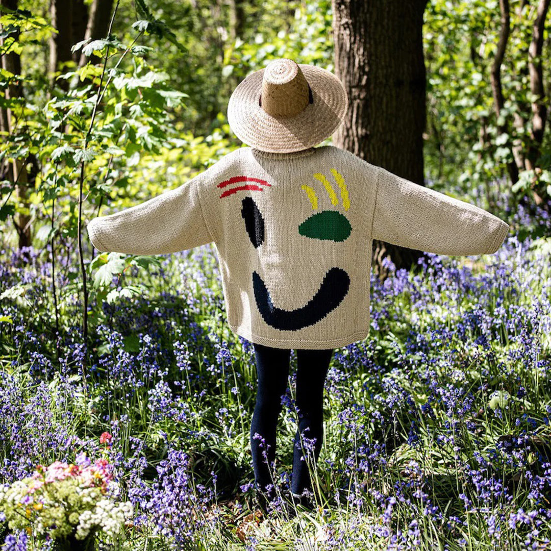 CozyJoy⹠| Gladlynt smiley överdimensionerad tröja