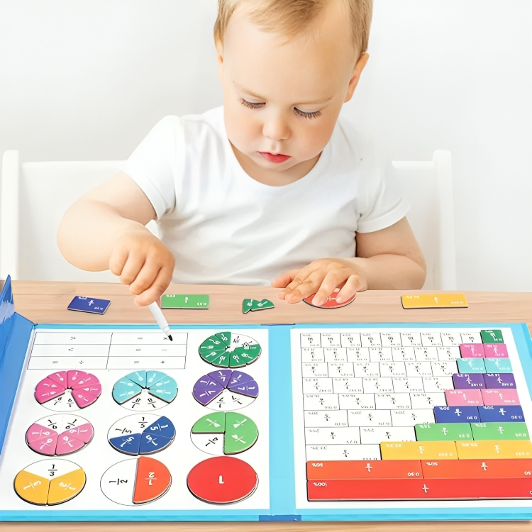 TILLFĂLLIGT 50% OFF | PuzzlePieâą | Magnetisk fraktionspusselbok