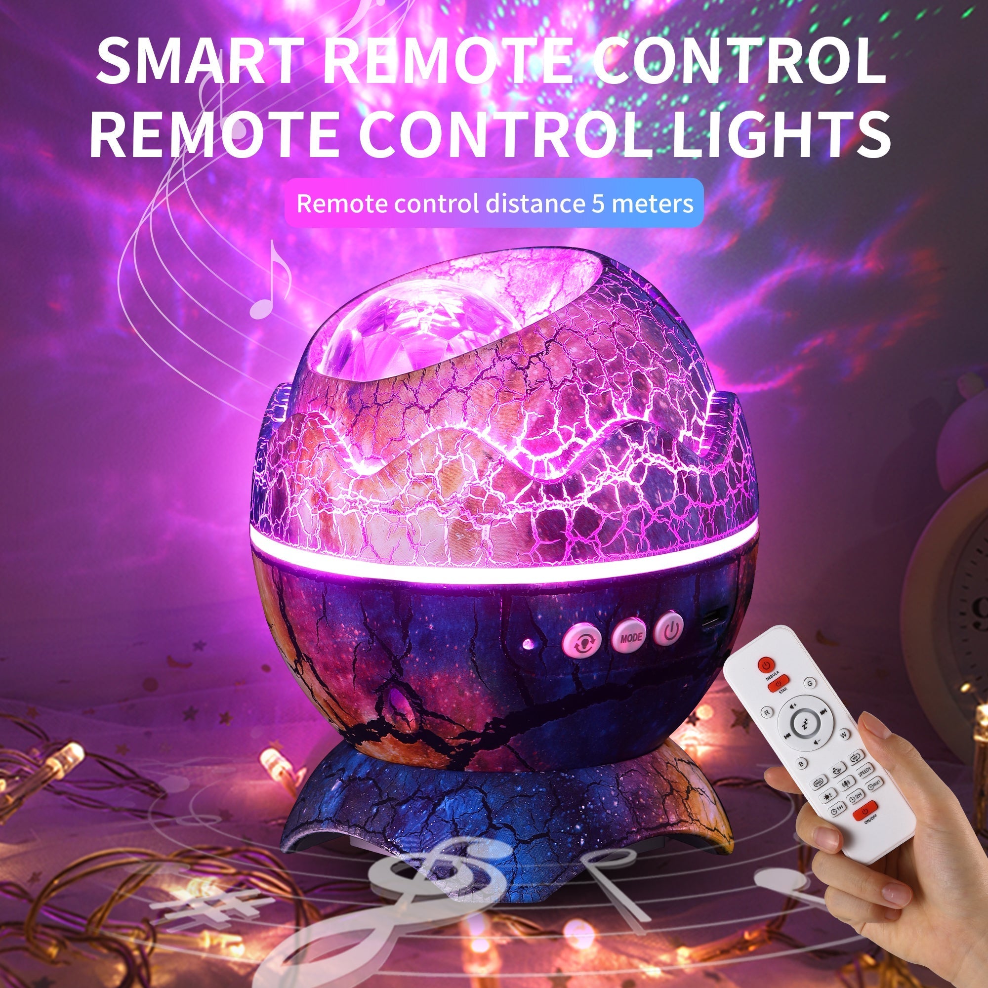 TILLFÄLLIGT 50% RABATT | AstroEgg™ Projector | Upplev sömn utan ansträngning med en lugnande stjärnhimmel