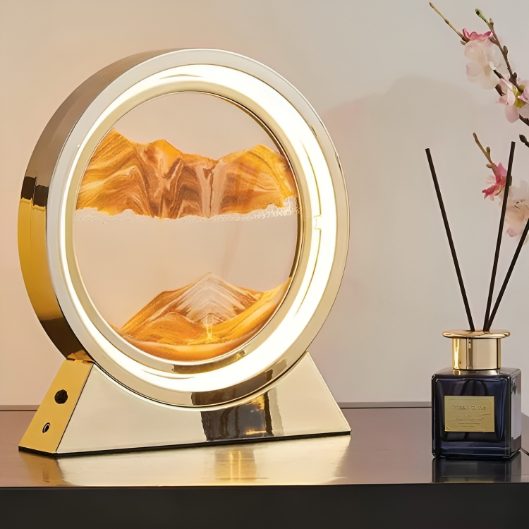 SandAura™ | Kreativ kvicksand timglas bordslampa