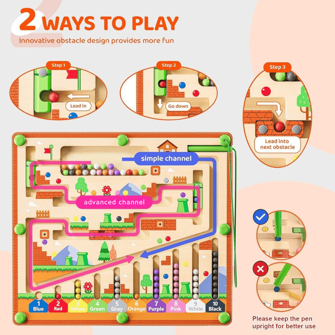 WiggleMaze⹠| Perfekt för barns sensoriska och logiska utveckling!