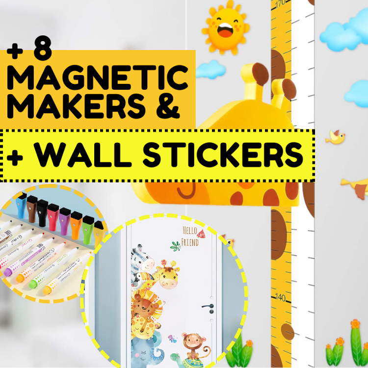 GrowthTales⹠| Magnetisk giraff-tillvÀxtdiagram för barn