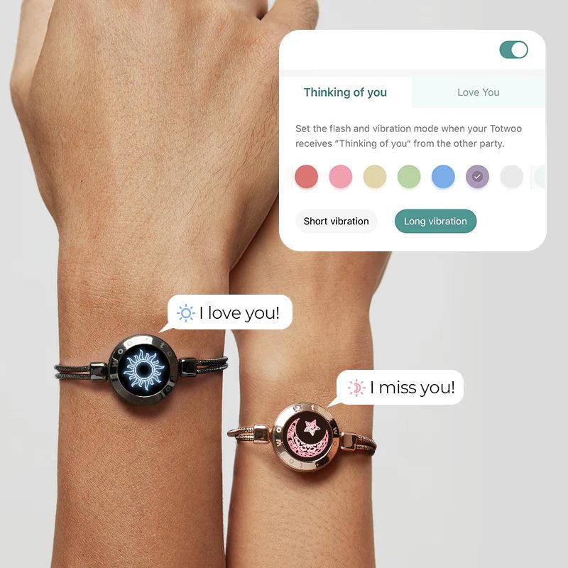 LovePulse⹠| Smarta touch-armband för lÄnga avstÄnd