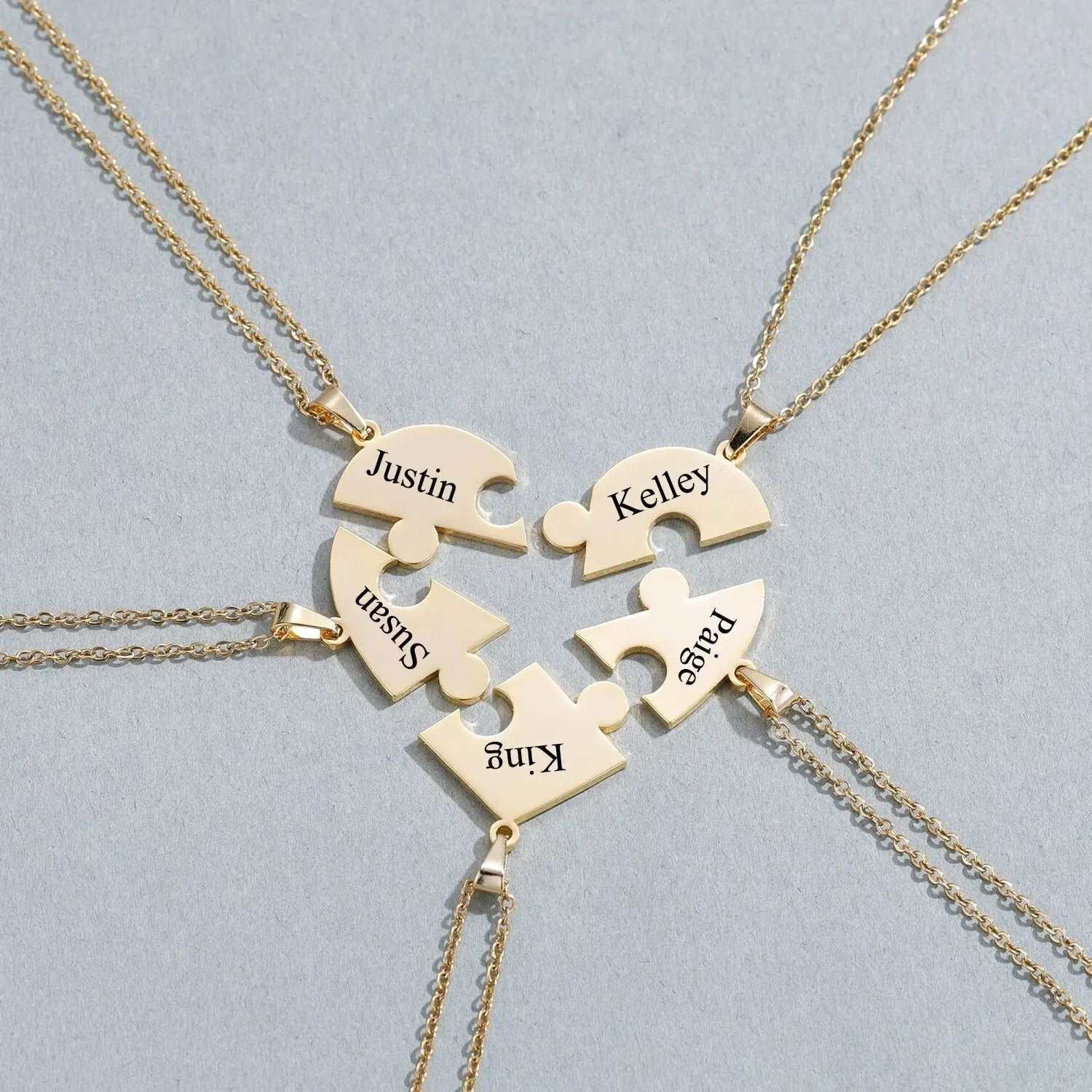 LoveFragment⹠| Personligt hjÀrtpusselhalsband